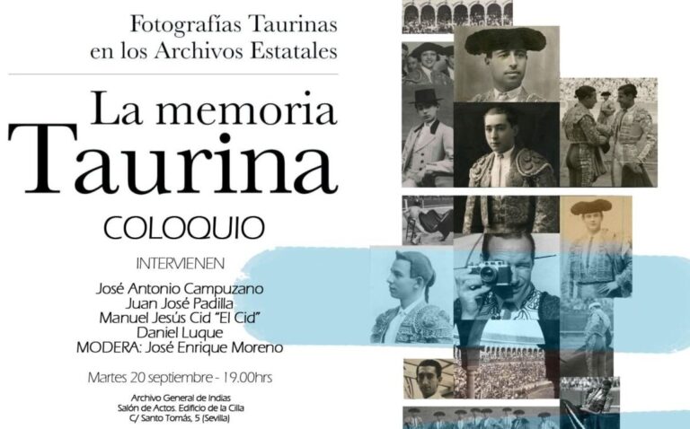 Colloque avec José A. Campuzano, Juan J. Padilla, El Cid et Daniel Luque à l&rsquo;Archivo de Indias de Séville