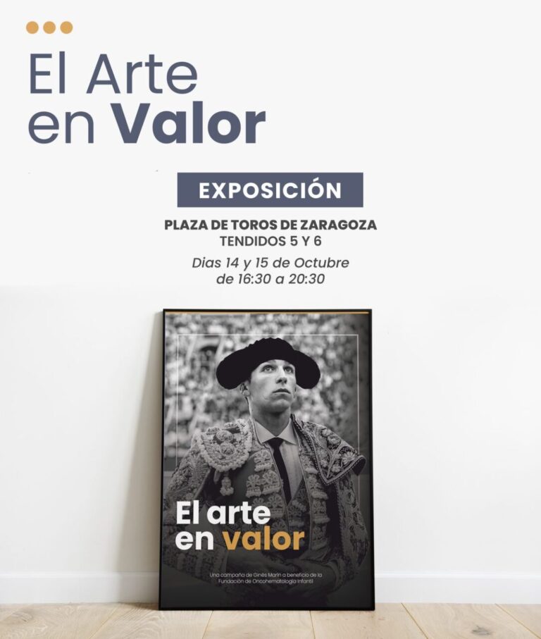 « El Arte en Valor », exposition caritative de Ginés Marín à Saragosse