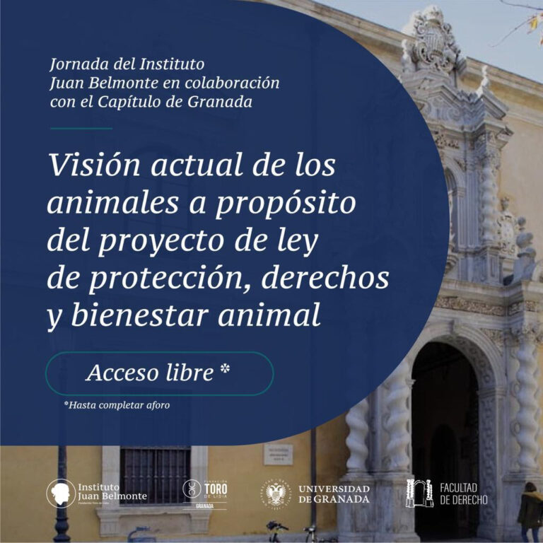 L&rsquo;Institut Juan Belmonte du FTL organise une conférence sur le projet de loi sur le bien-être animal à Grenade