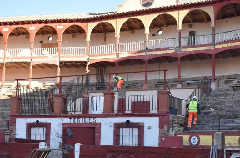 La réhabilitation complète de la Plaza de Toros de Ciudad Real avance à un bon rythme