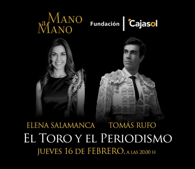 Tomás Rufo et la journaliste Elena Salamanca, dans Mano a mano de Cajasol