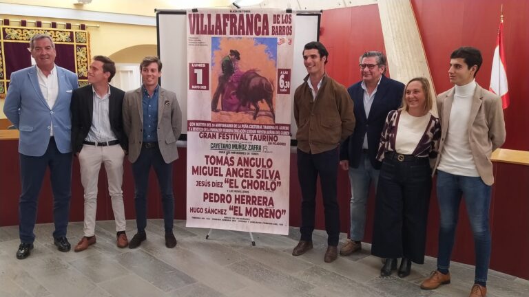 Grande fête taurine à Villafranca de los Barros le 1er mai au profit de la Fondation Vedruna Education (École Nuestra Señora del Carmen)