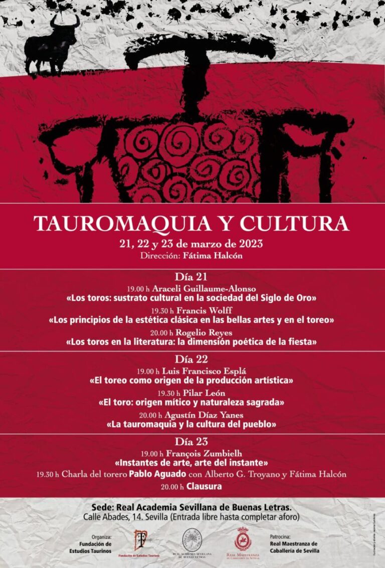 La Fondation d&rsquo;études taurines organise les Journées de la tauromachie et de la culture à Séville