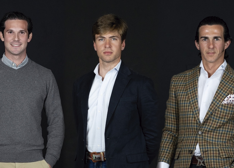 Curro Durán, Alejandro Mora et Miguel Andrades, avec ceux de Guadaira ce dimanche à Madrid