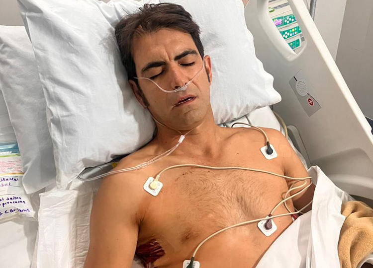 Ils retirent le tube pleural d&rsquo;Arturo Macías: « J&rsquo;ai très mal, ça fait mal de respirer, de parler ou de bouger »