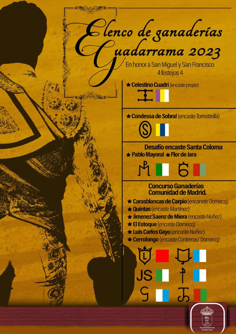 Présenté les troupeaux pour la Foire de Guadarrama 2023