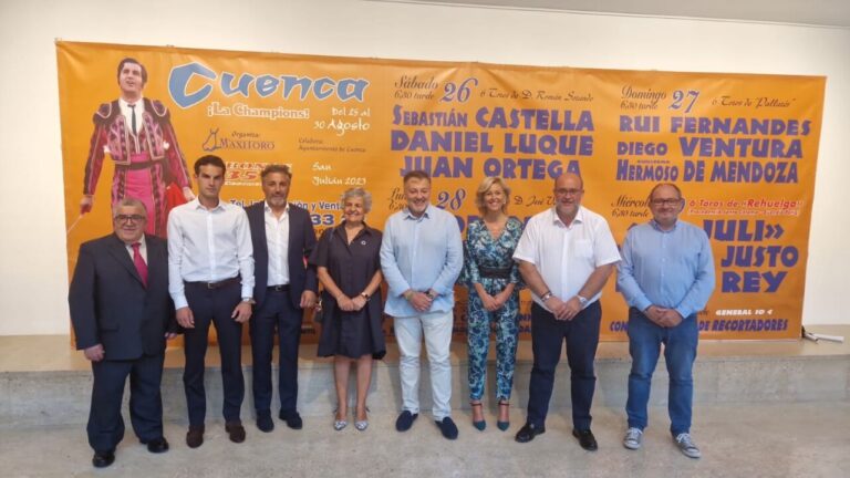 El Juli, Emilio de Justo et Roca Rey, avec les Santacolomas de Rehuelga, à Cuenca (Affiches)
