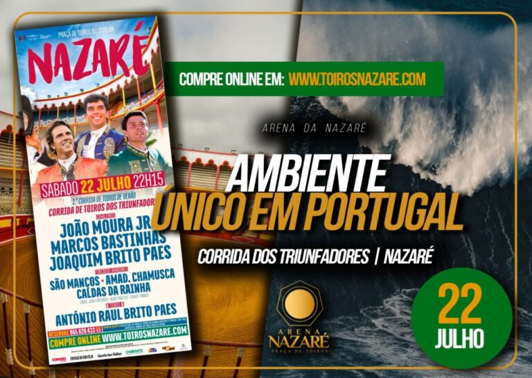 Nazaré ouvre ses billetteries en ligne pour la tant attendue Corrida de Triunfadores