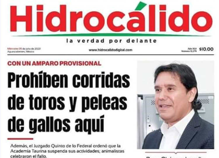 Peut-être que la nouvelle de l&rsquo;interdiction de la tauromachie à Aguascalientes est un « faux »