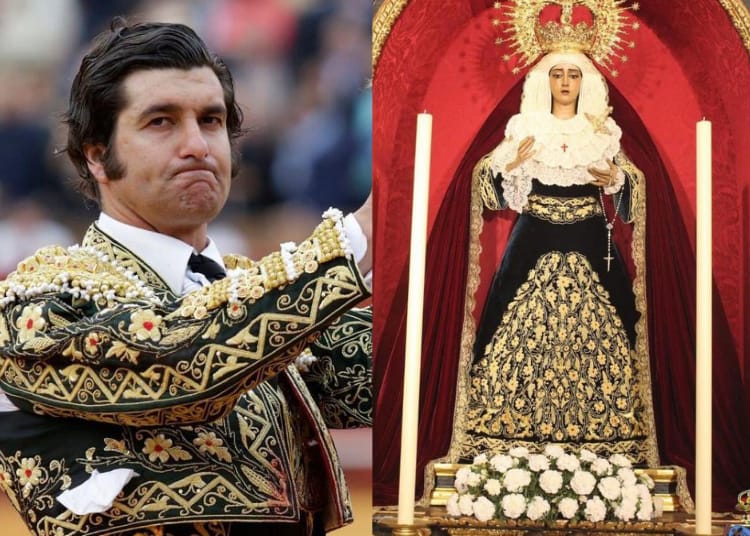 La Vierge de la Charité porte un costume de Morante en hommage aux toreros qui se produiront à San Miguel
