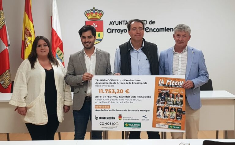 Tauroemoción donne à la sclérose en plaques de Valladolid plus de 11 000 € du festival La Flecha