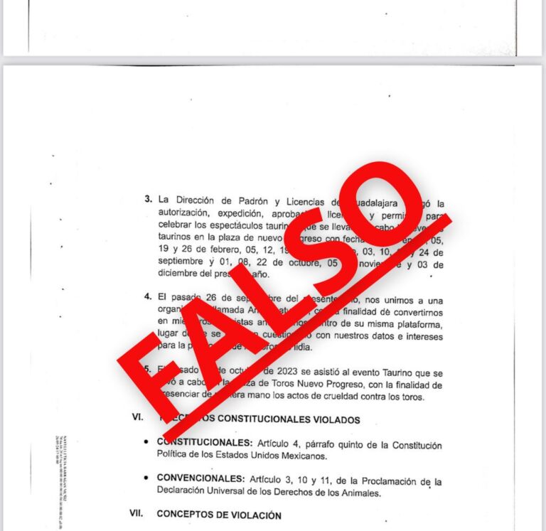 Une confusion juridique de faux arguments a été à l&rsquo;origine de l&rsquo;interdiction de la corrida à Guadalajara et au CDMX.