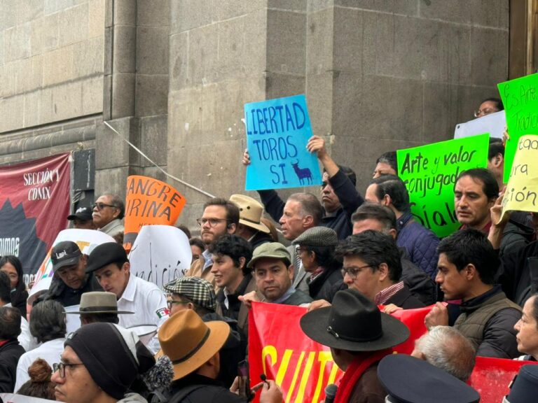 Des supporters mexicains crient « Liberté » devant la Cour suprême de Mexico