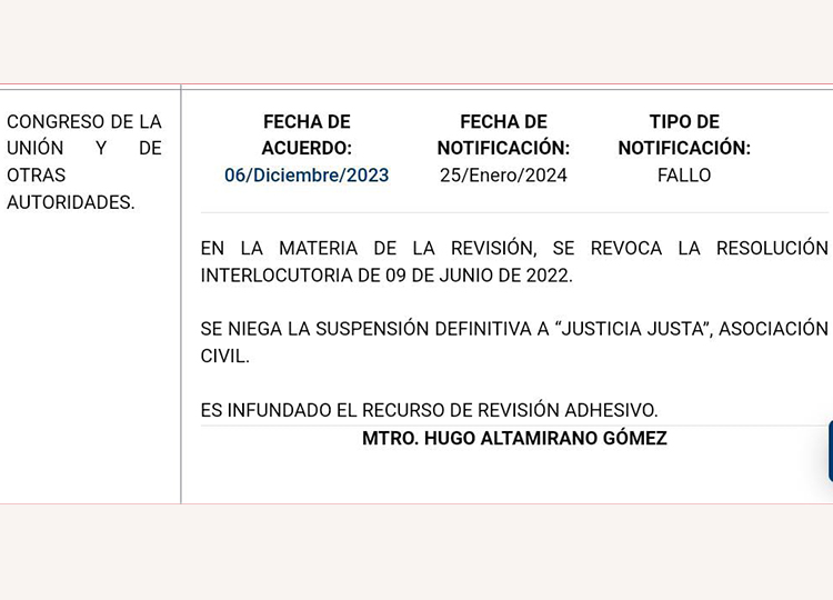 La notification officielle de la révocation de la suspension de la corrida à La México arrive à temps