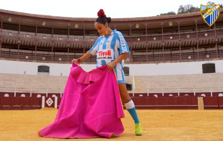 La Malagueta, présente sur le spot du nouveau maillot du Málaga CF