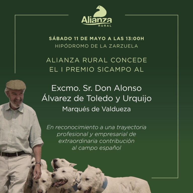 Alonso Álvarez de Toledo recevra le premier prix SICampo pour son dévouement et son engagement envers la campagne espagnole