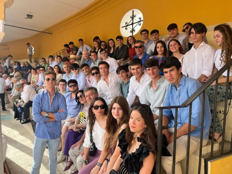 Calerito, hôte des étudiants invités par Pagés à la troisième corrida