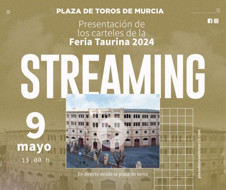 La présentation de la Foire de Murcie peut être suivie demain en streaming