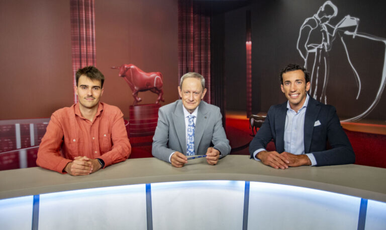 Le torero de Huelva David de Miranda, invité de Grana y Oro de CyLTV, Navarra TV et La 7 de La Rioja
