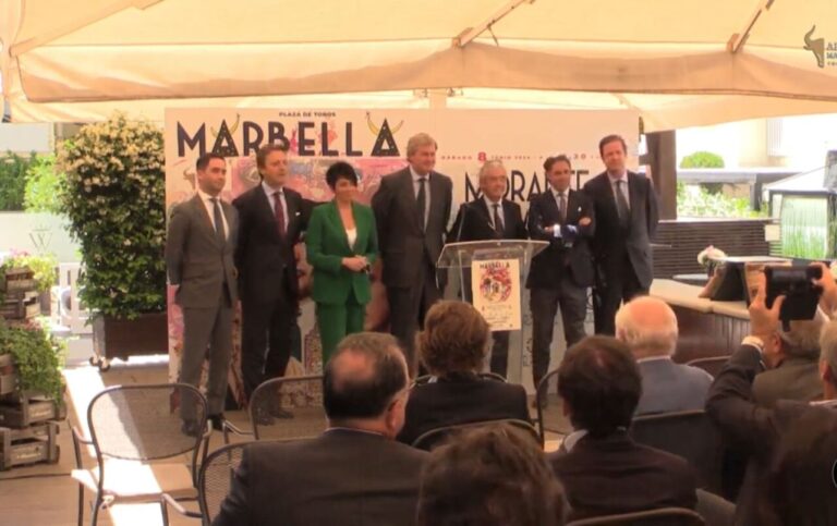 Présentation de l'affiche avec laquelle les taureaux reviennent à Marbella après 10 ans