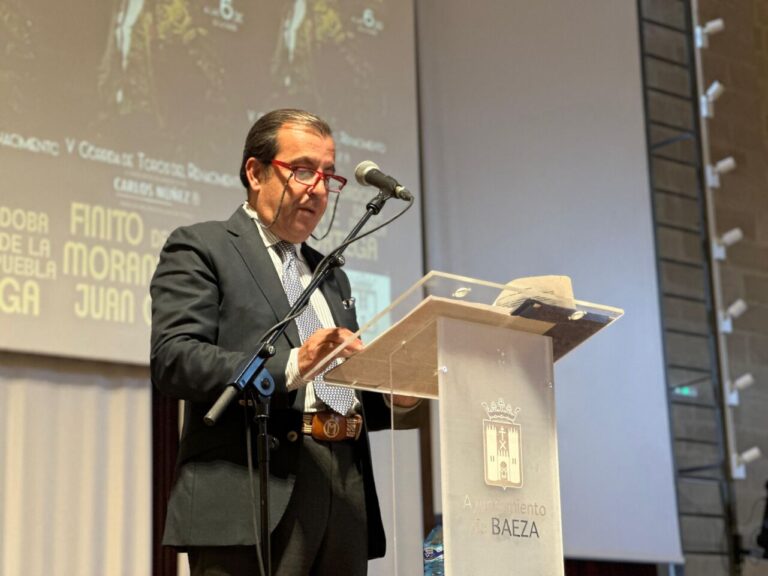 Une proclamation émouvante de Manolo Vázquez prélude à la corrida Renaissance de Baeza ce samedi