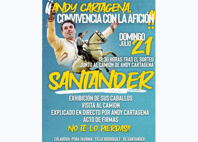 Andy Cartagena montrera son écurie aux fans de Santander