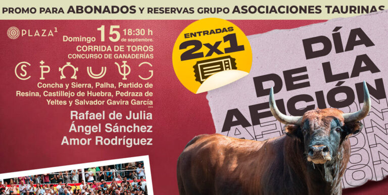Las Ventas lance une promotion pour le Concours Corrida : 2×1 sur les billets pour les abonnés et les associations