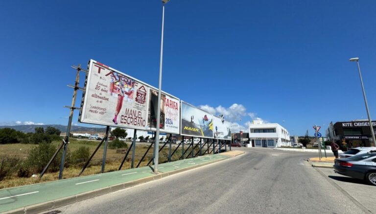 Le piège de Manuel Escribano à Tarifa, sur des affiches géantes dans toute la région