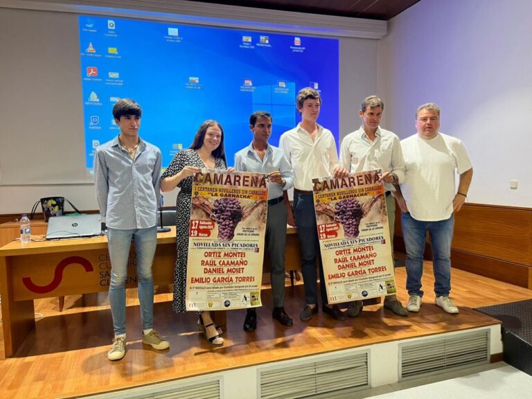 Présentation du I Certamen de novilleros sans chevaux 'La Garnacha' de Camarena
