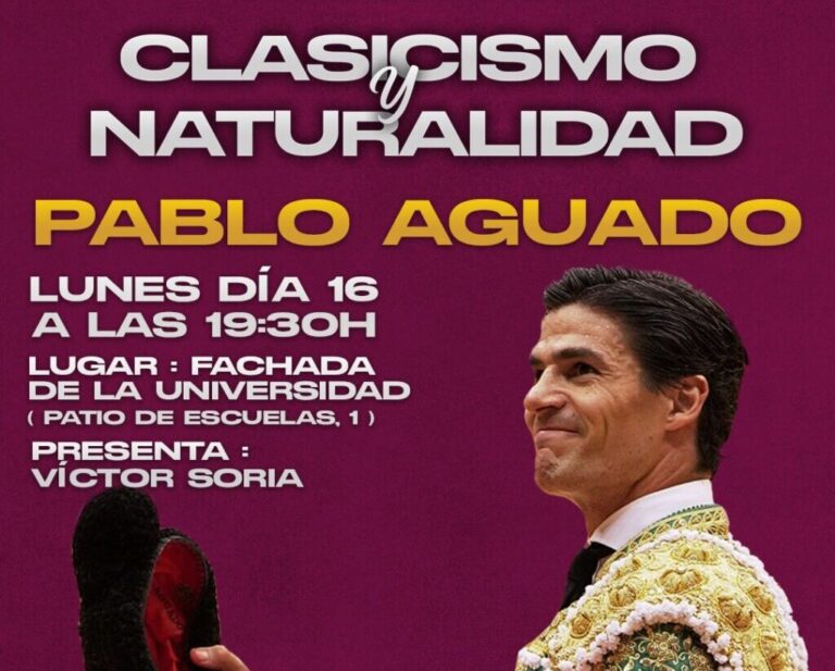 Pablo Aguado, classicisme et naturel, à Salamanque ce lundi