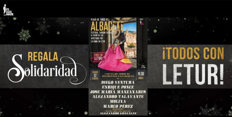 Albacete fait preuve de solidarité pour Noël et tire au sort une cape et une béquille de José Tomás (Vidéo)