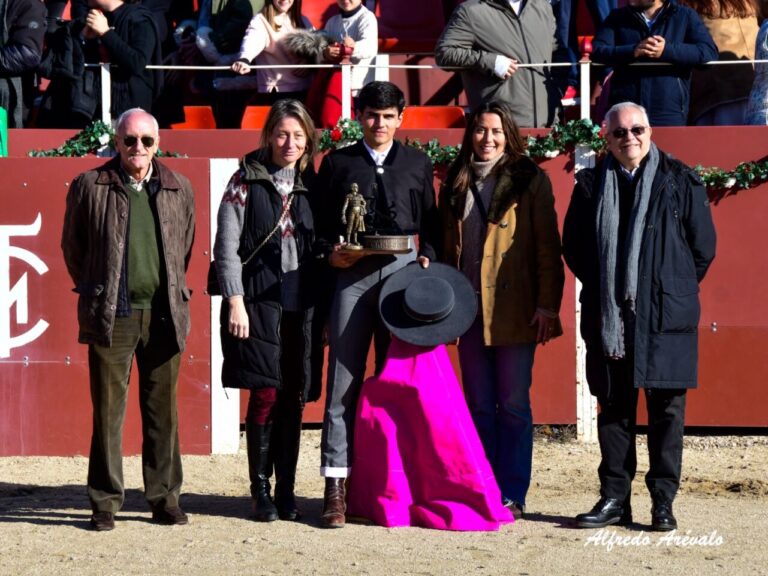 Alejandro Rubio, vainqueur du III Concours d'hiver des écoles taurines du CAM