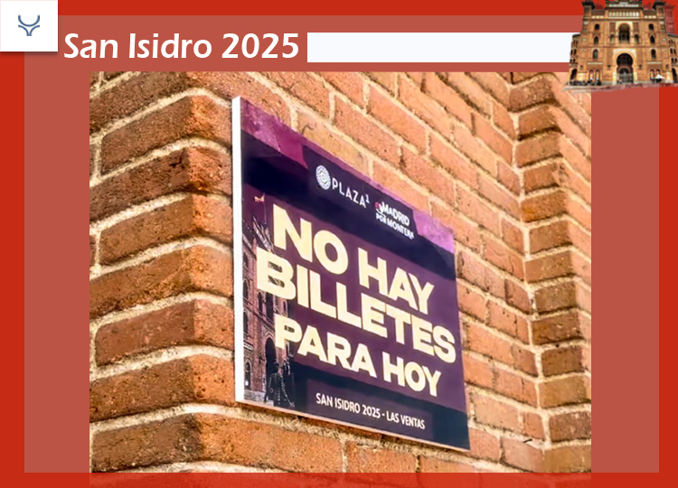 Le sixième «il n'y a pas de billets» de San Isidro, le premier de la foire à suspendre