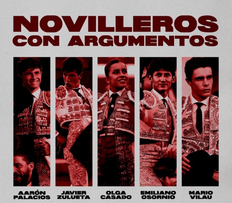 Aaron Palacio, Zulueta, Olga Casado, Osornio et Mario Vilau, mardi à Las Ventas