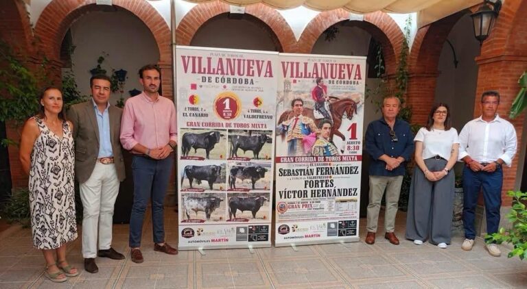 Une corrida mixte pour les festivités d'août de Villanueva de Córdoba