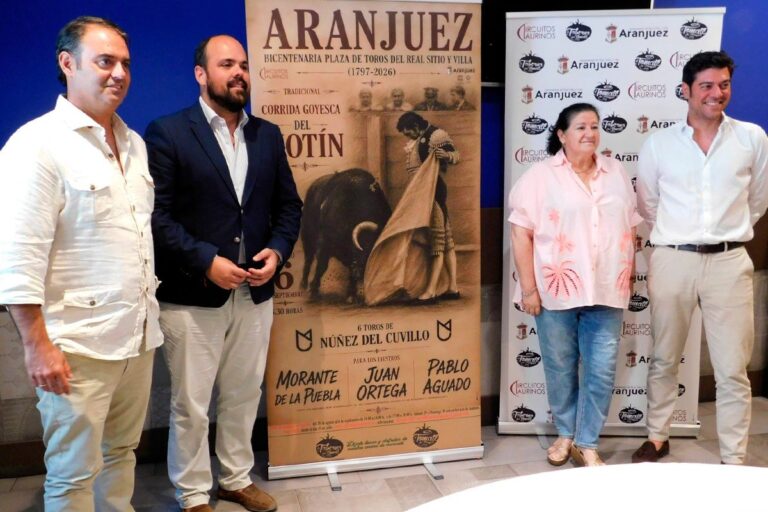 Affiche sévillane pour la corrida anti-émeute à Aranjuez
