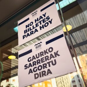 Historiquement, il n'y a pas de billets à Bilbao quinze ans plus tard