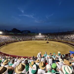 Huesca, les seules arènes qui ont vécu l'éclipse en pleine fête