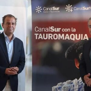 Les caméras Canal Sur, présentes à la Foire de San Miguel de Séville