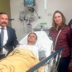 Ferrera, traumatisme de l'hémithorax gauche après le combat d'Aguascalientes