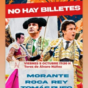 Historique « Il n'y a pas de billets » à Valence : Morante, Roca Rey et Rufo sont complets pour le 9 octobre